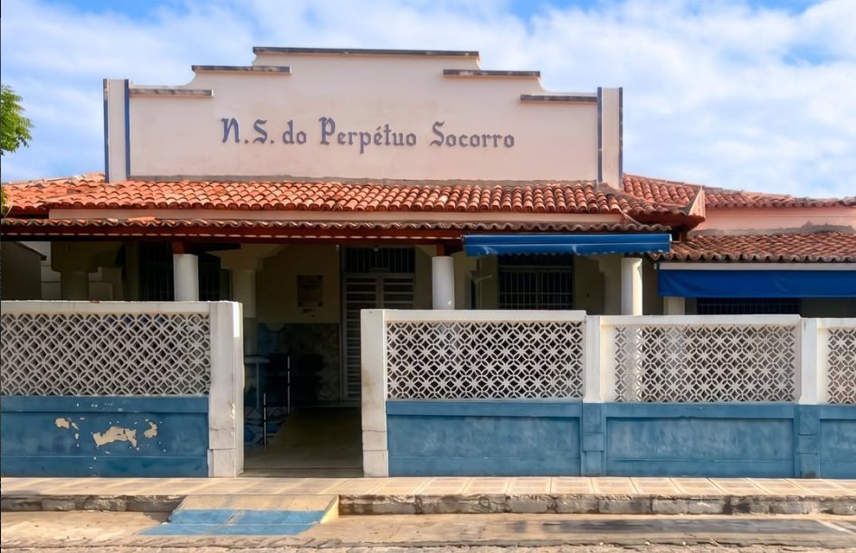 Fachada do Hospital Infantil Nossa Senhora do Perpétuo Socorro, na Rua Dom Quintino